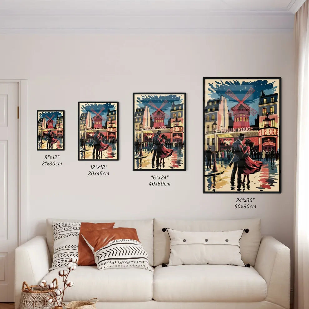 Size Chart for Poster of Moulin Rouge