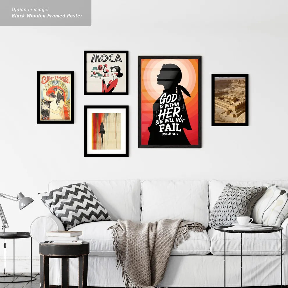 Vintage Ads with Inspirational silhouette with text