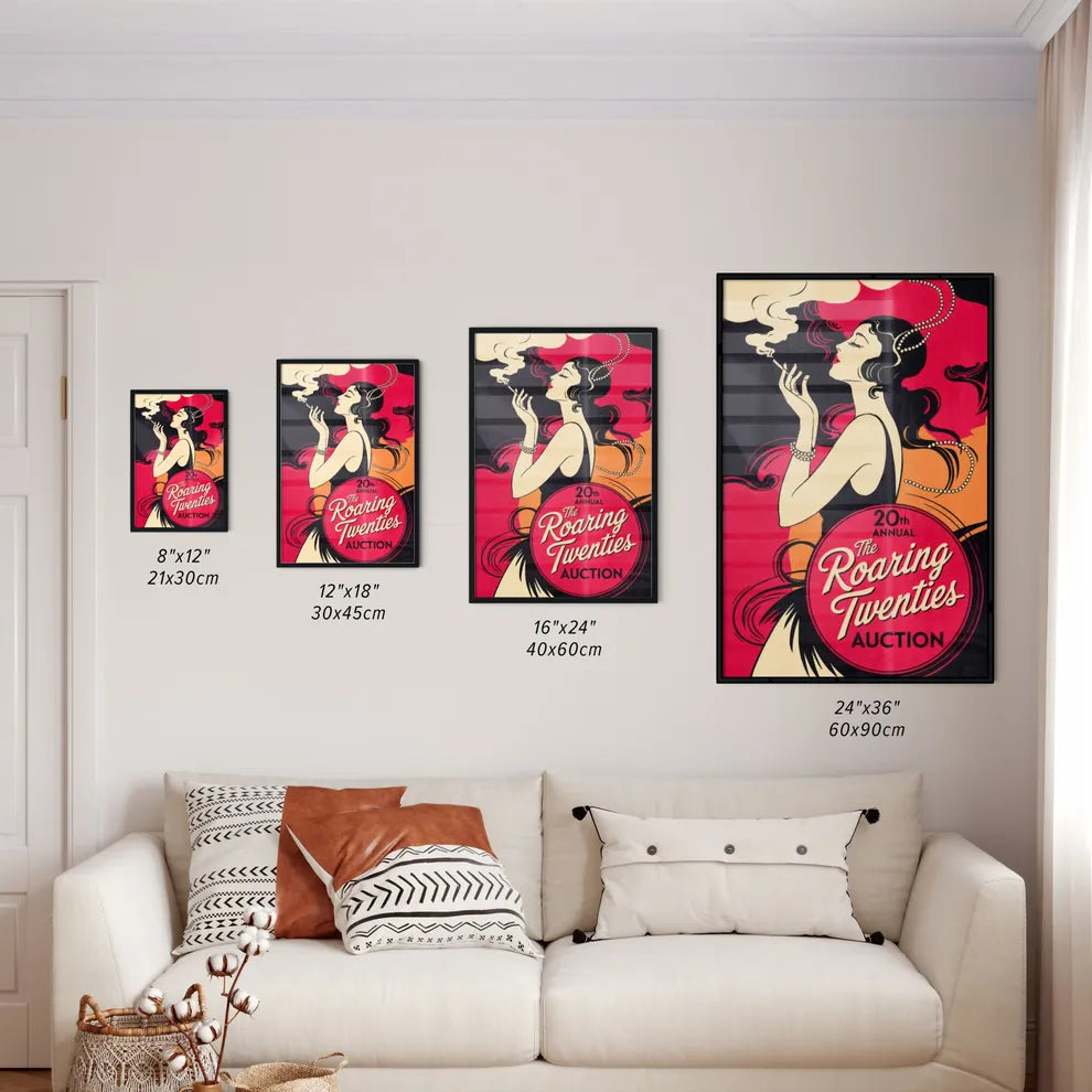Size Chart for Poster of The Roaring Twenties Auction