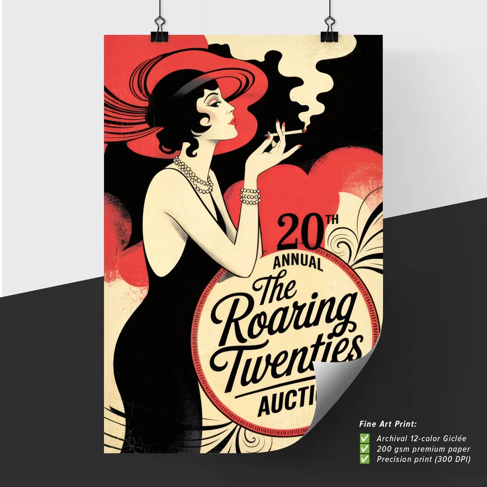 Poster of Art Deco Style Poster for Auction
