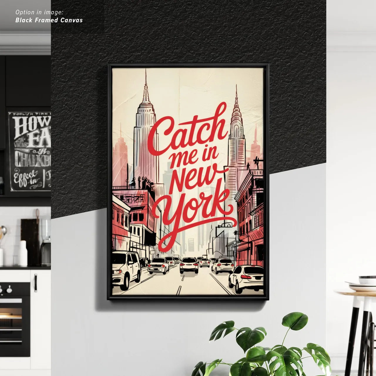 Framed Cancas Print of Catch me in New York