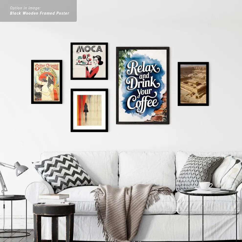 Vintage Ads with Coffee-themed Typography Art