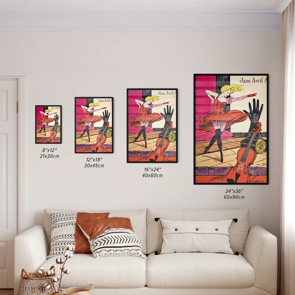 Size Chart for Poster of Jane Avril