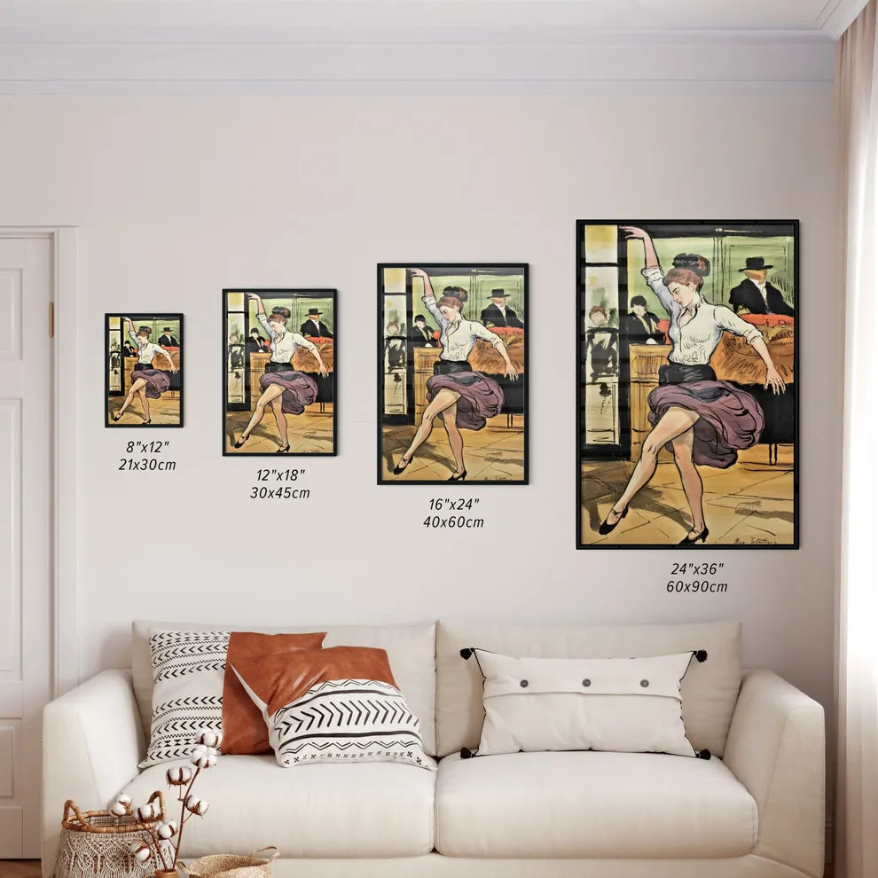 Size Chart for Poster of Dancer in Motion