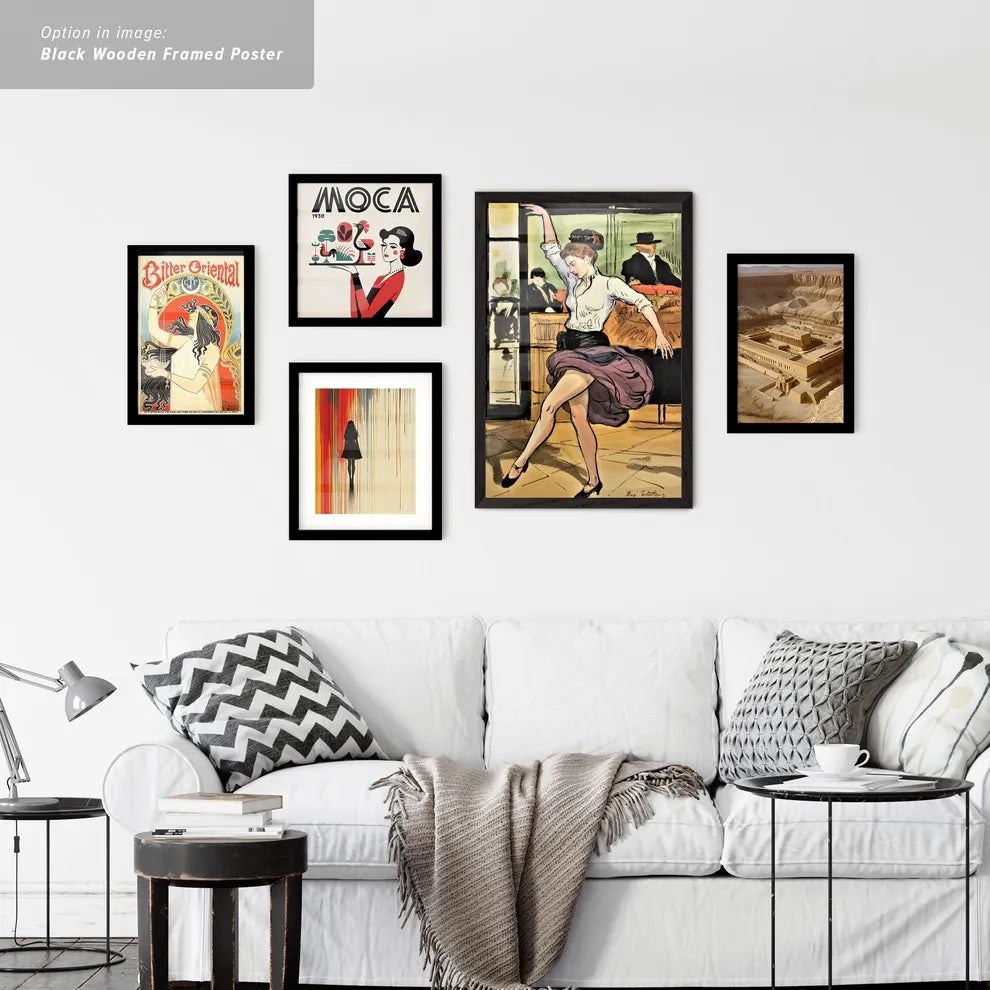 Vintage Ads with Dancer in Motion
