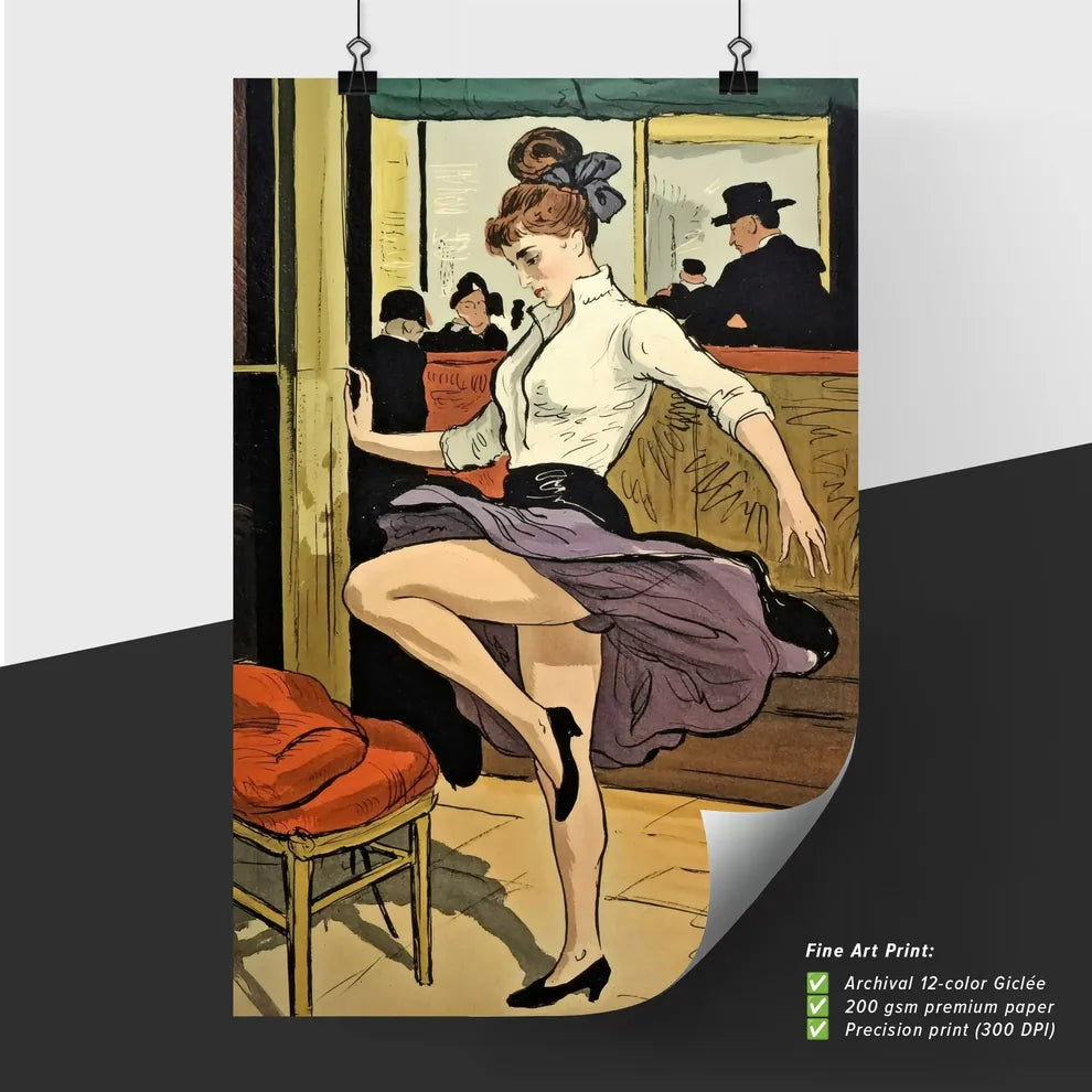 Poster of Woman dancing in a lively interior