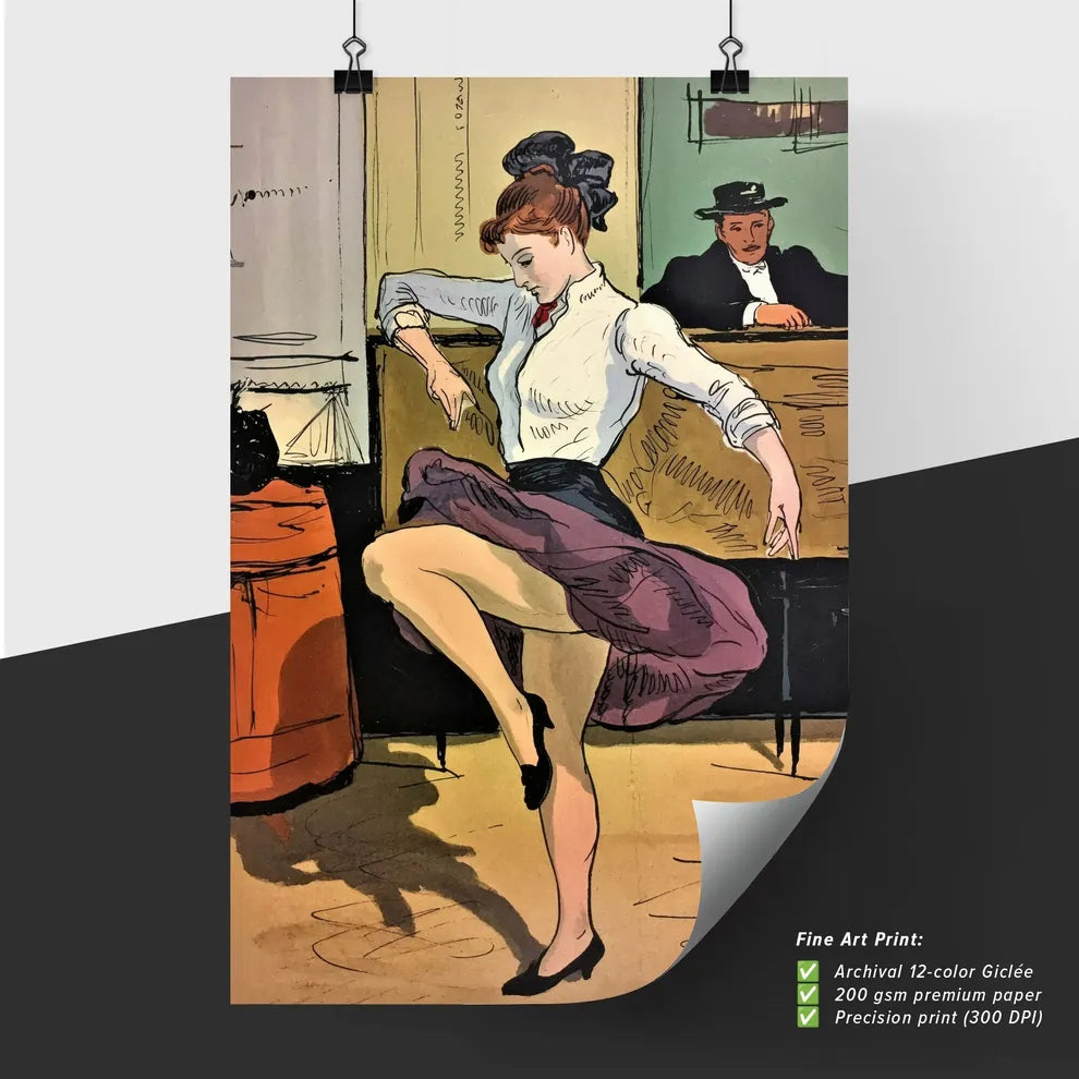 Poster of Woman dancing in a bar setting