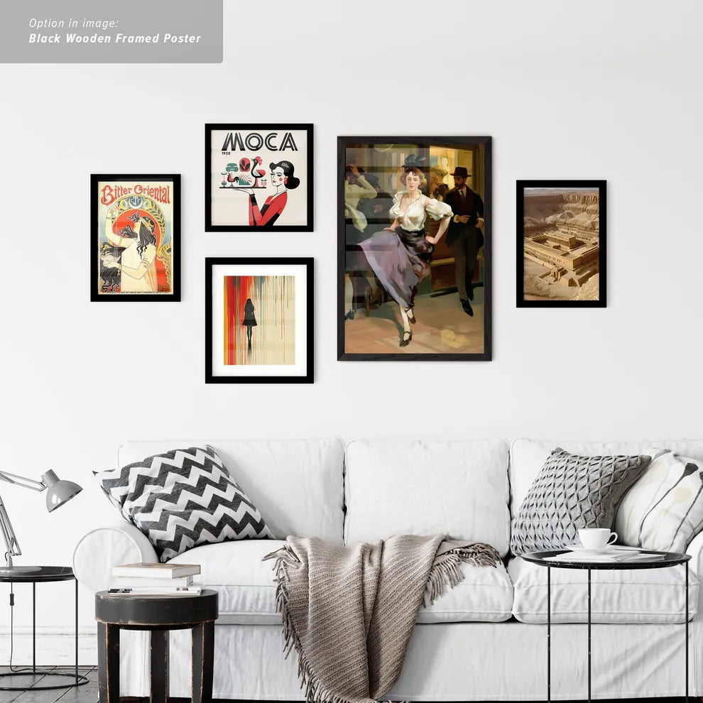 Vintage Ads with Woman dancing in period attire