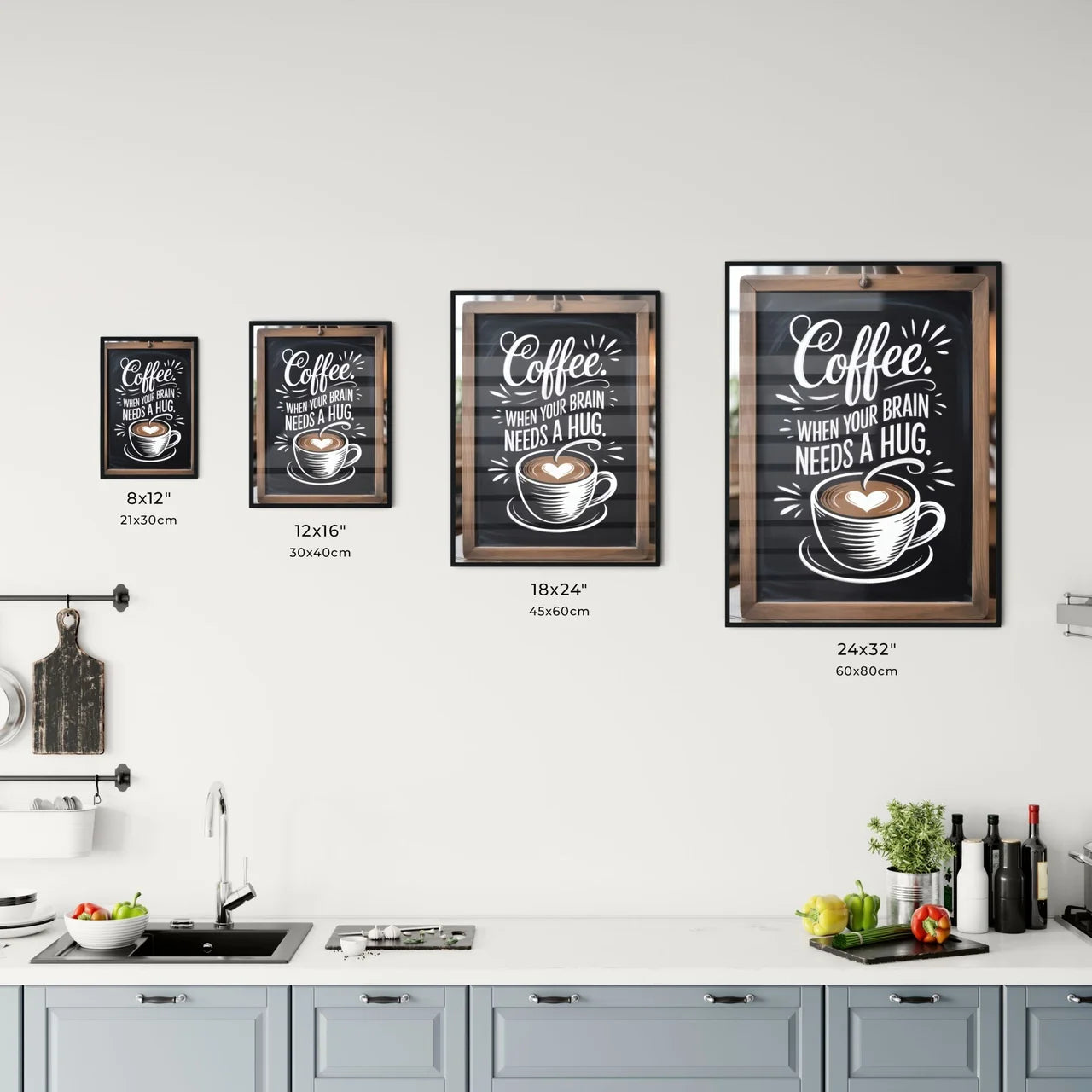 Chalkboard Coffee Sign: Comforting Quotes for Coffee Lovers and Cozy Cafés. Chart