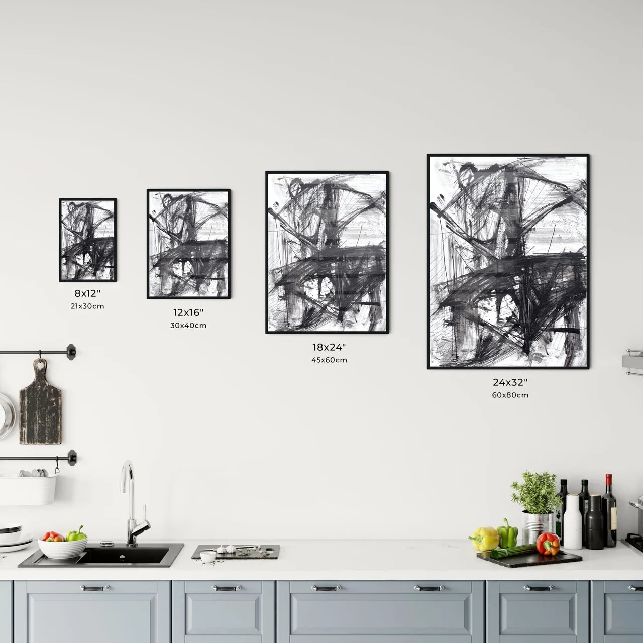 Chaos in Monochrome: An Exploration of Abstract Tensions and Balance Chart