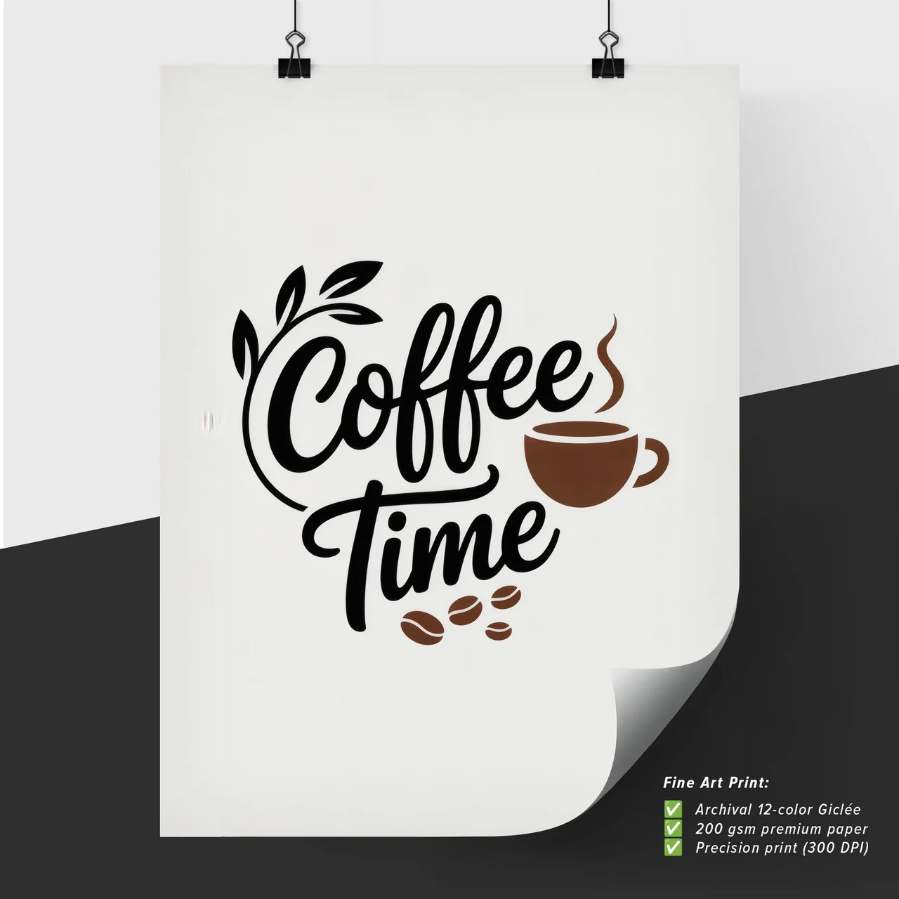 Coffee Time: A Modern and Stylish Design Celebrating the Joy of Coffee Moments.