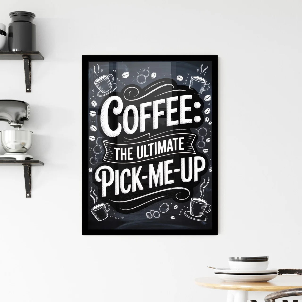 Coffee: The Ultimate Pick-Me-Up – Energizing Brew for Every Morning and Afternoon Boost. Framed Print