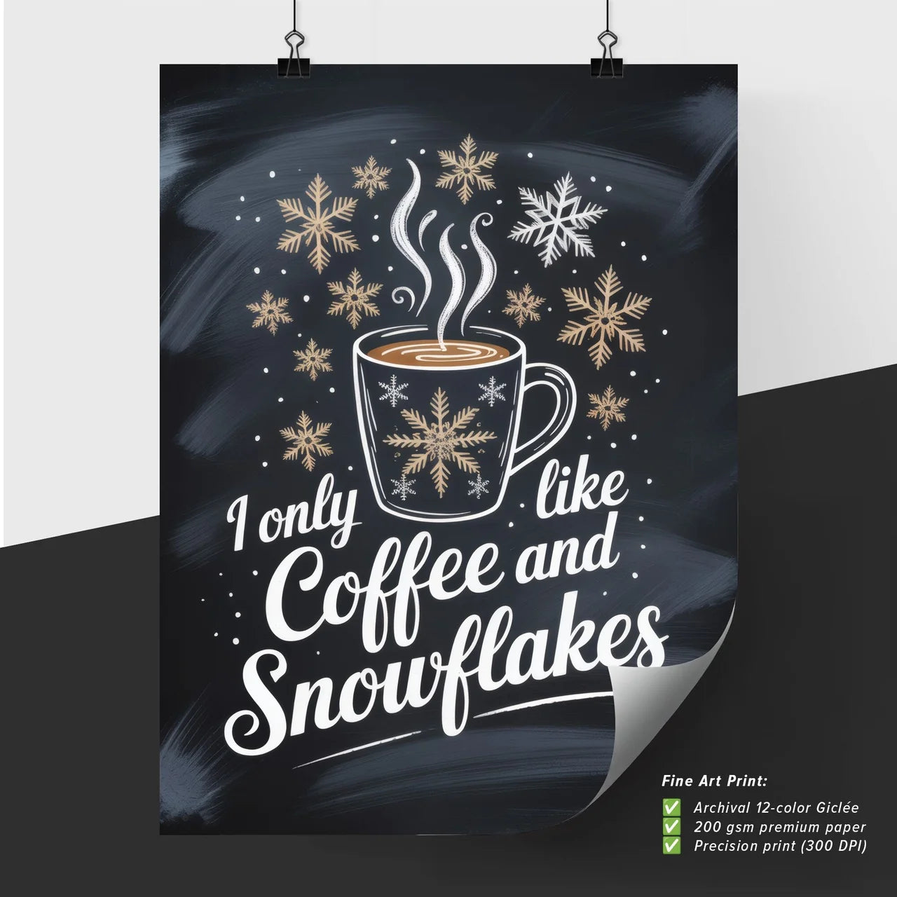 Cozy Winter Vibes: Embrace the Warmth of Coffee and Snowflakes