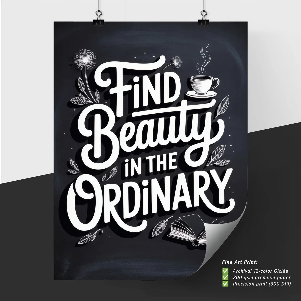 Discover the Extraordinary in Everyday Moments Through Inspirational Typography and Creative Design.
