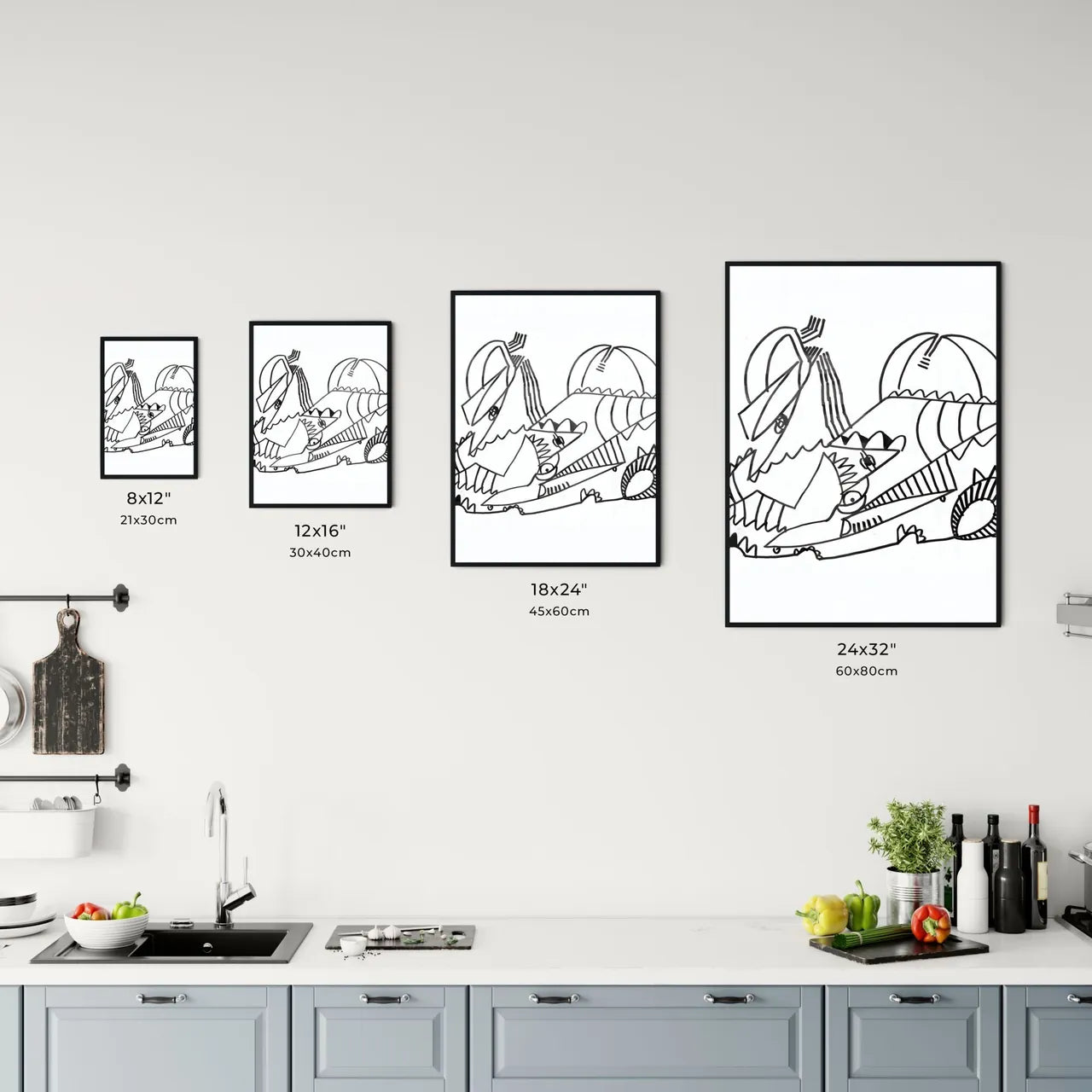 Dynamic Forms: The Playful Dance of Imagined Creatures Chart