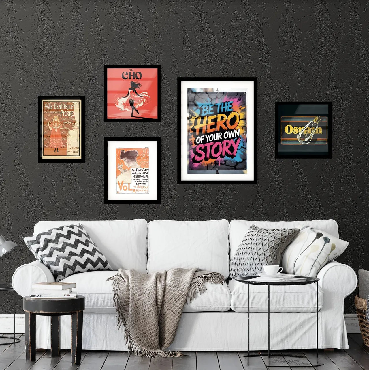 Empowering Street Art: Be the Hero of Your Own Story with Vibrant Colors and Inspiring Messages. Collection