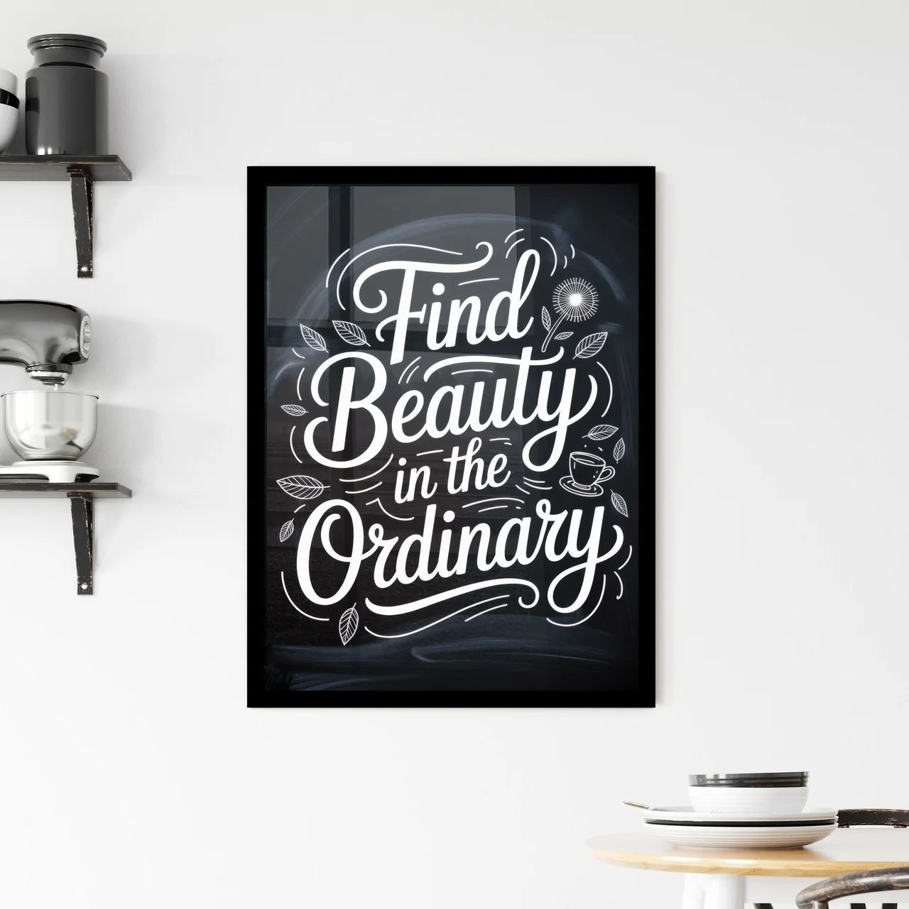 Find Beauty in the Ordinary: Inspiring Positive Perspectives Through Everyday Moments. Framed Print