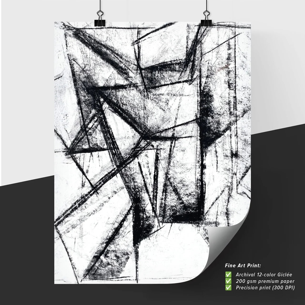 Fragmented Echoes: The Dance of Lines and Shadows