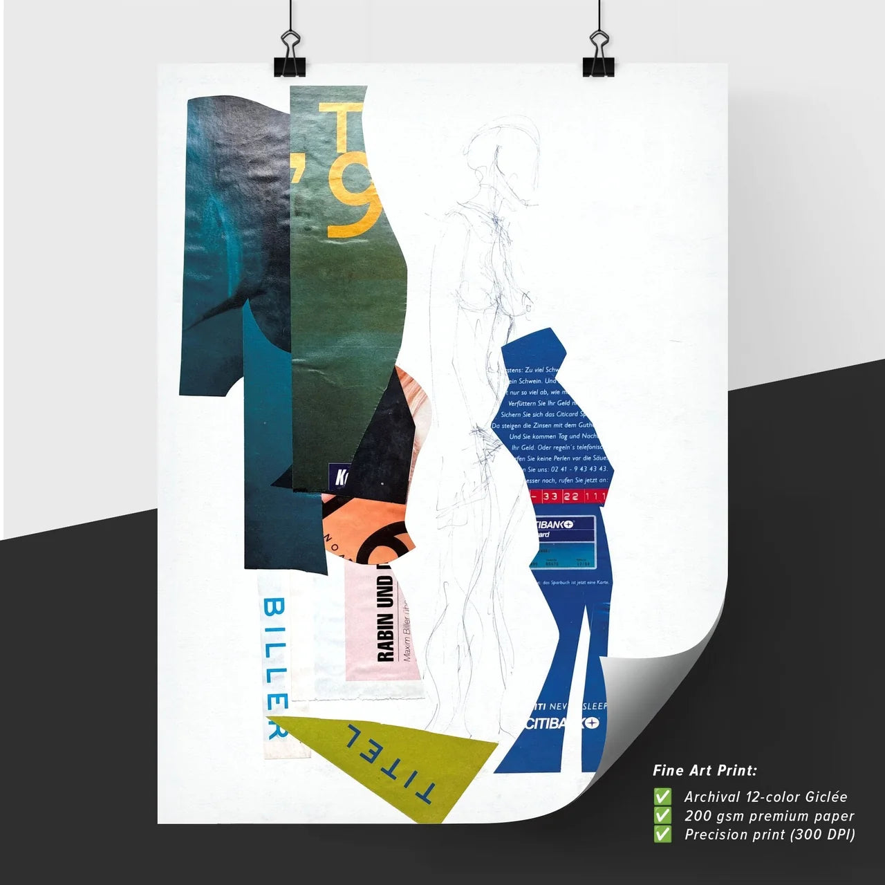 Fragmented Identities: A Collage of Modern Existence and Expression