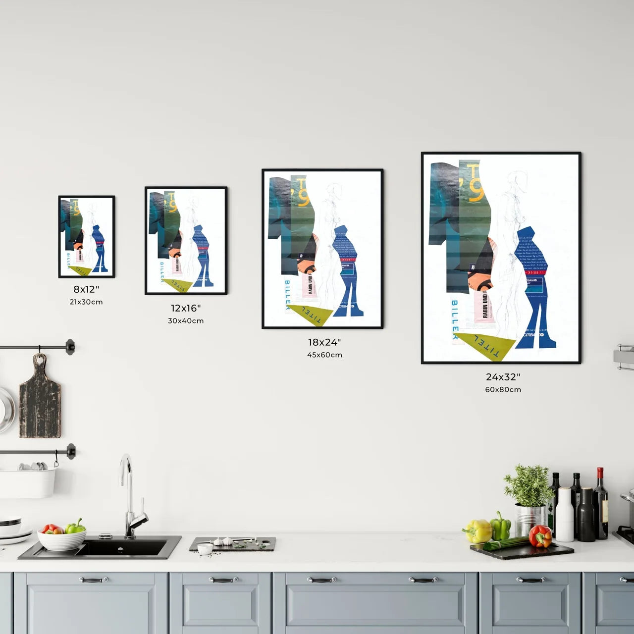 Fragmented Identities: A Collage of Modern Existence and Expression Chart