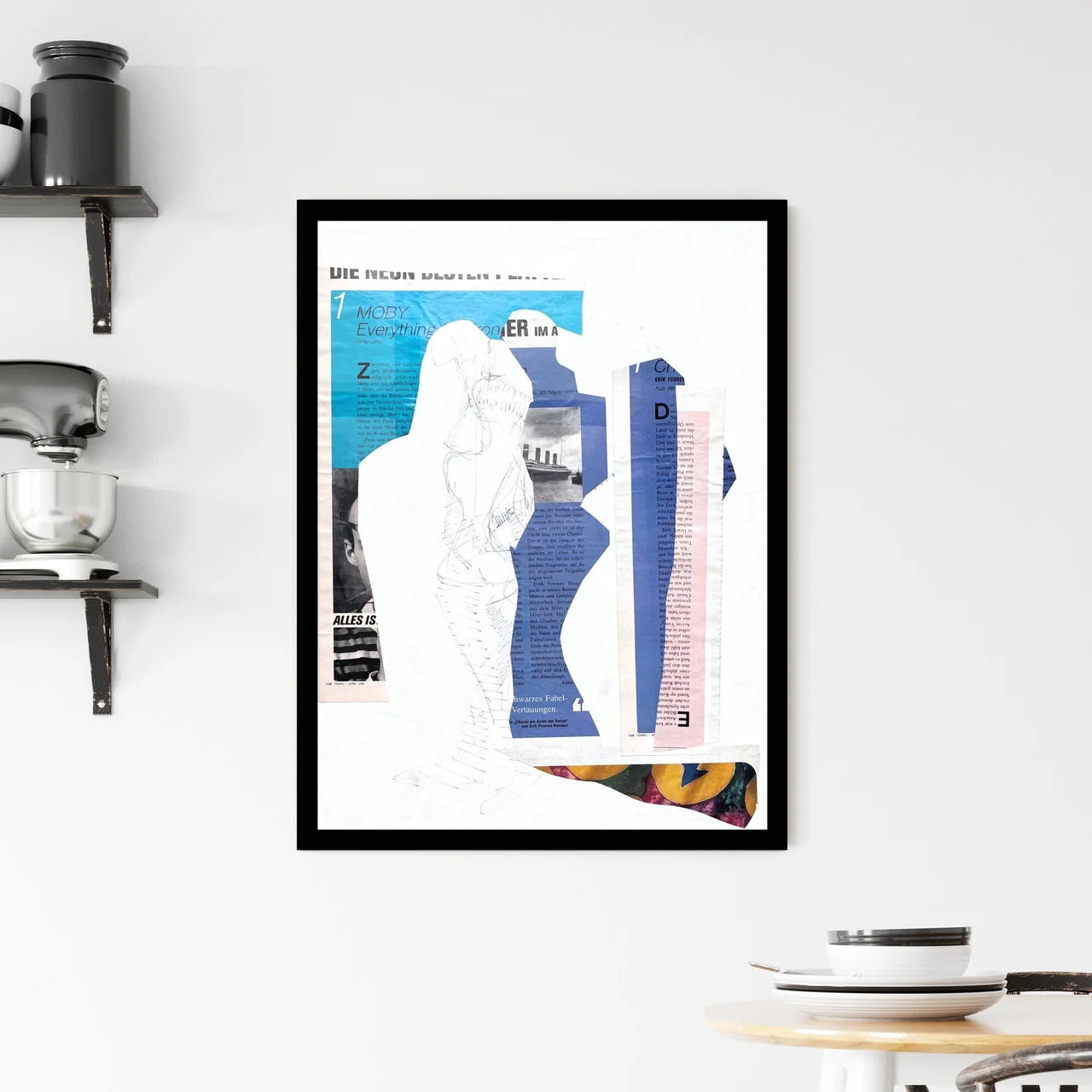 Fragments of Expression: A Dialogue Between Color and Form Framed Print