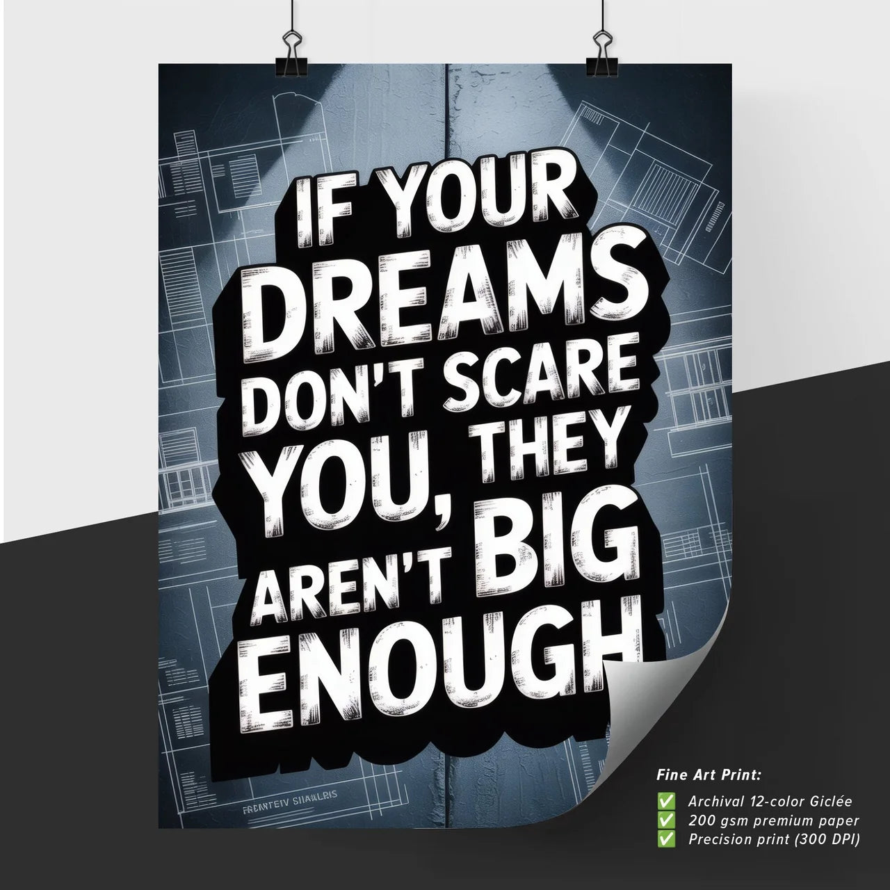 Inspiring Quote on Ambition: Dream Big and Embrace Fear for Growth