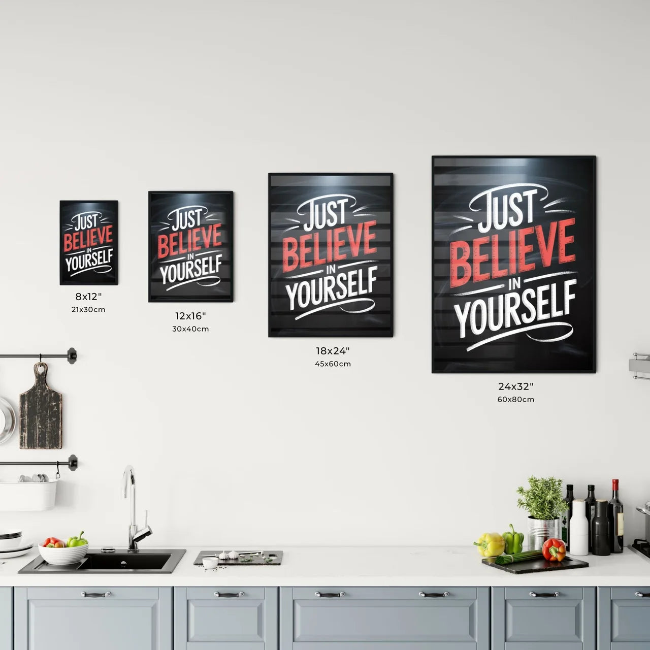 Motivational Quote: Just Believe in Yourself - Inspiring Self-Confidence and Positivity for Personal Growth. Chart
