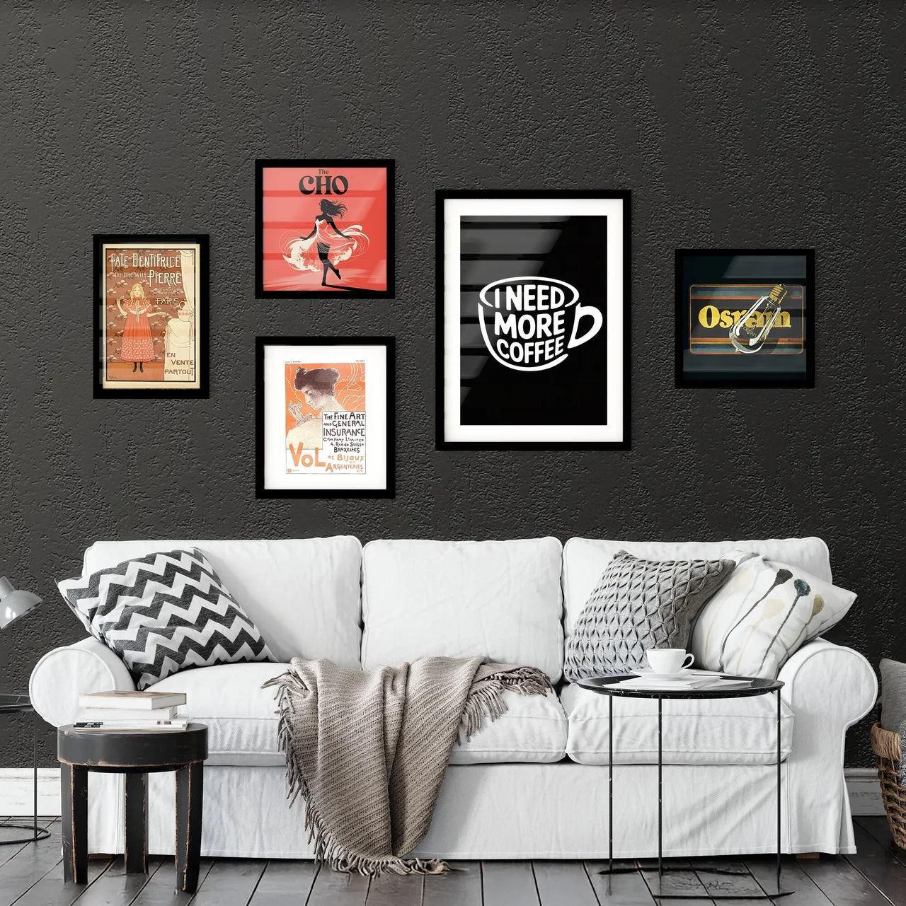 Motivational Coffee Quote: 'I Need More Coffee' in a Stylish Mug Design Collection