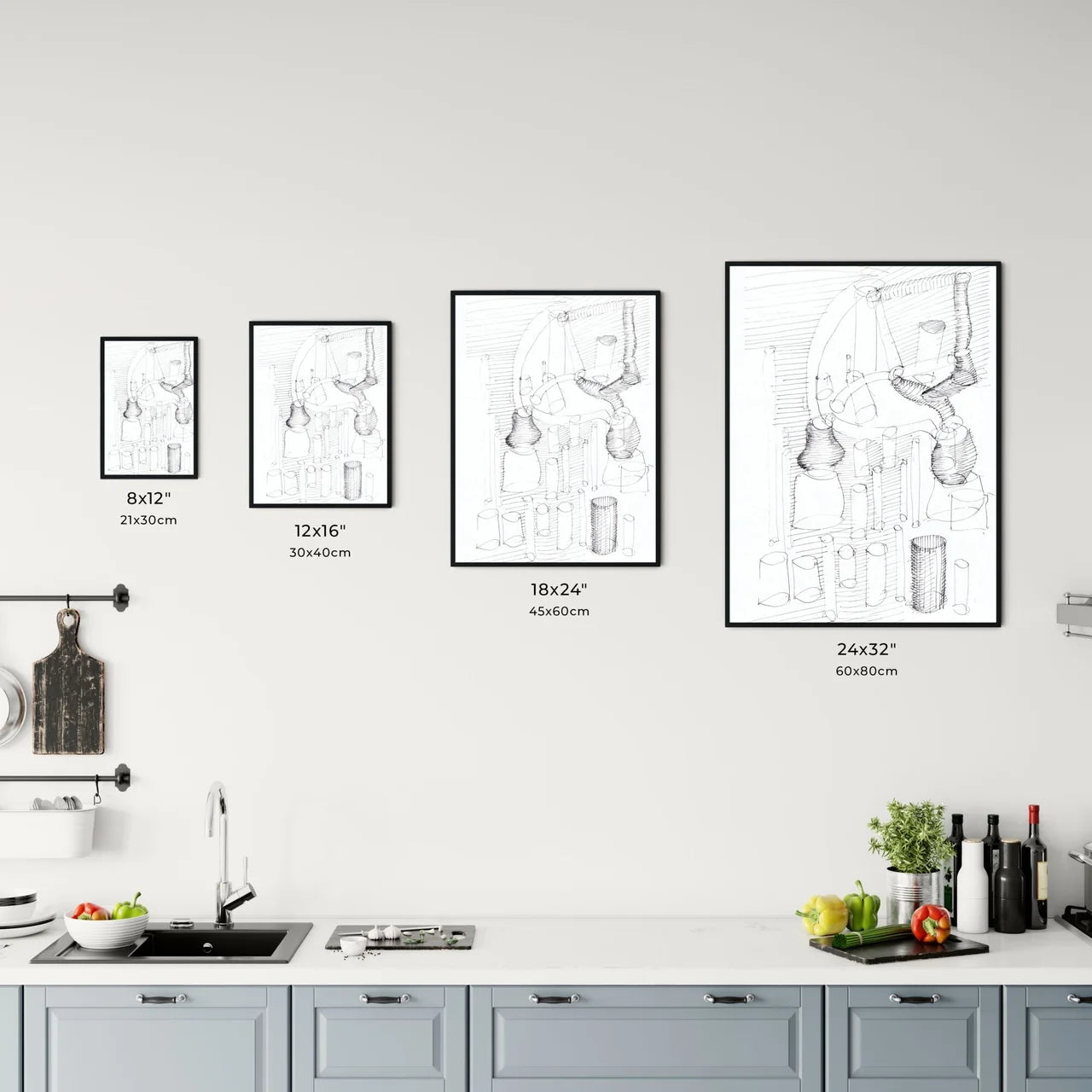 Symphony of Lines: Echoes of Form in Abstract Space Chart