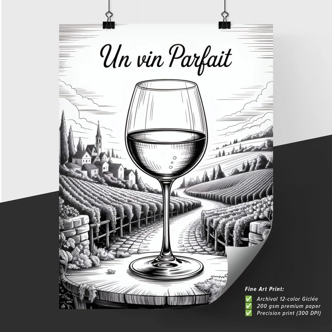 Un vin Parfait: A Perfect Wine Experience in Scenic Vineyard Landscape.