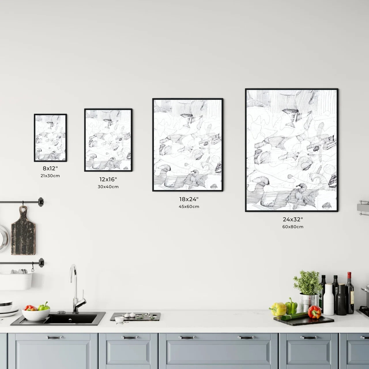 Whispers of Motion: A Dance of Lines and Shadows Chart