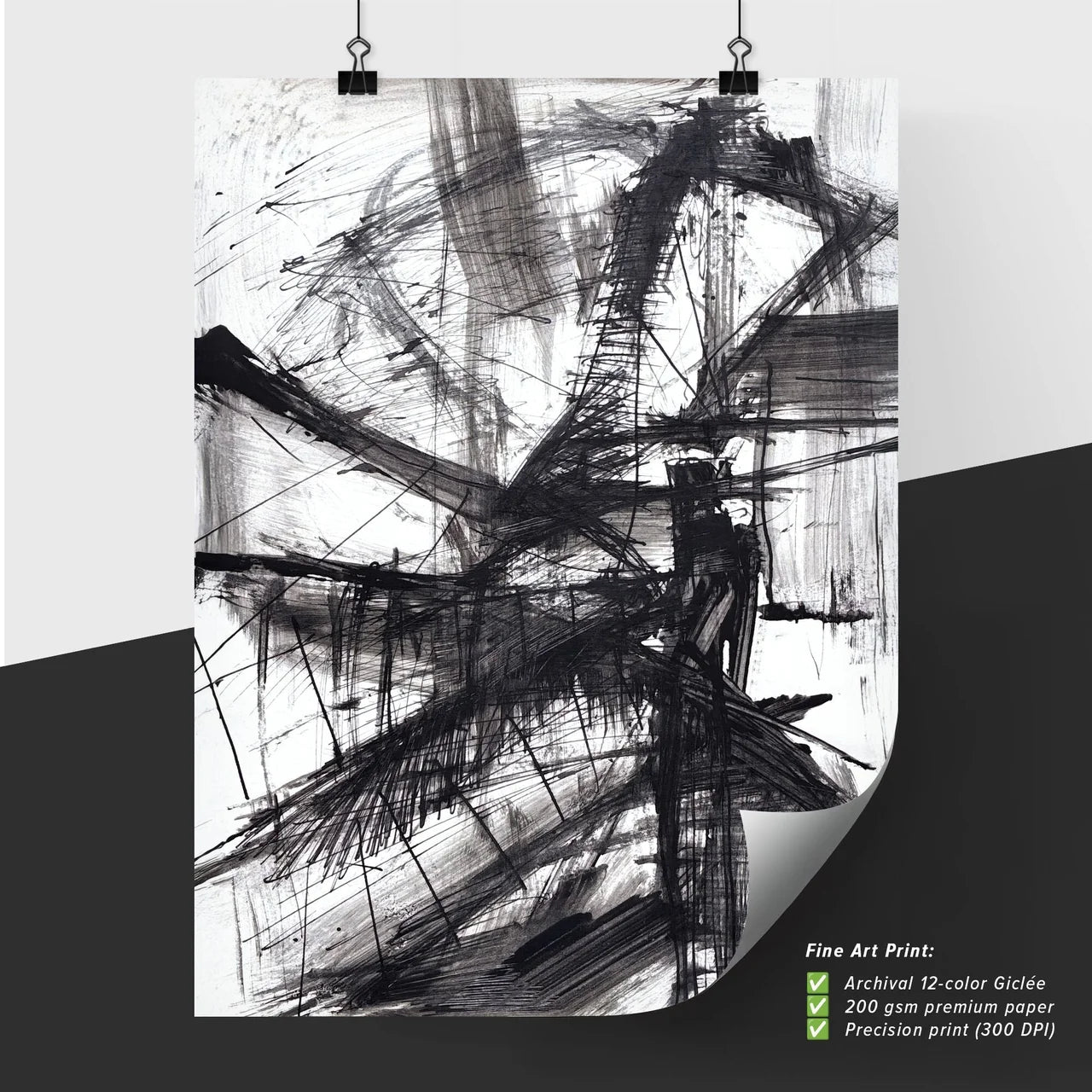 Chaotic Harmony: A Dance of Shadows and Lines