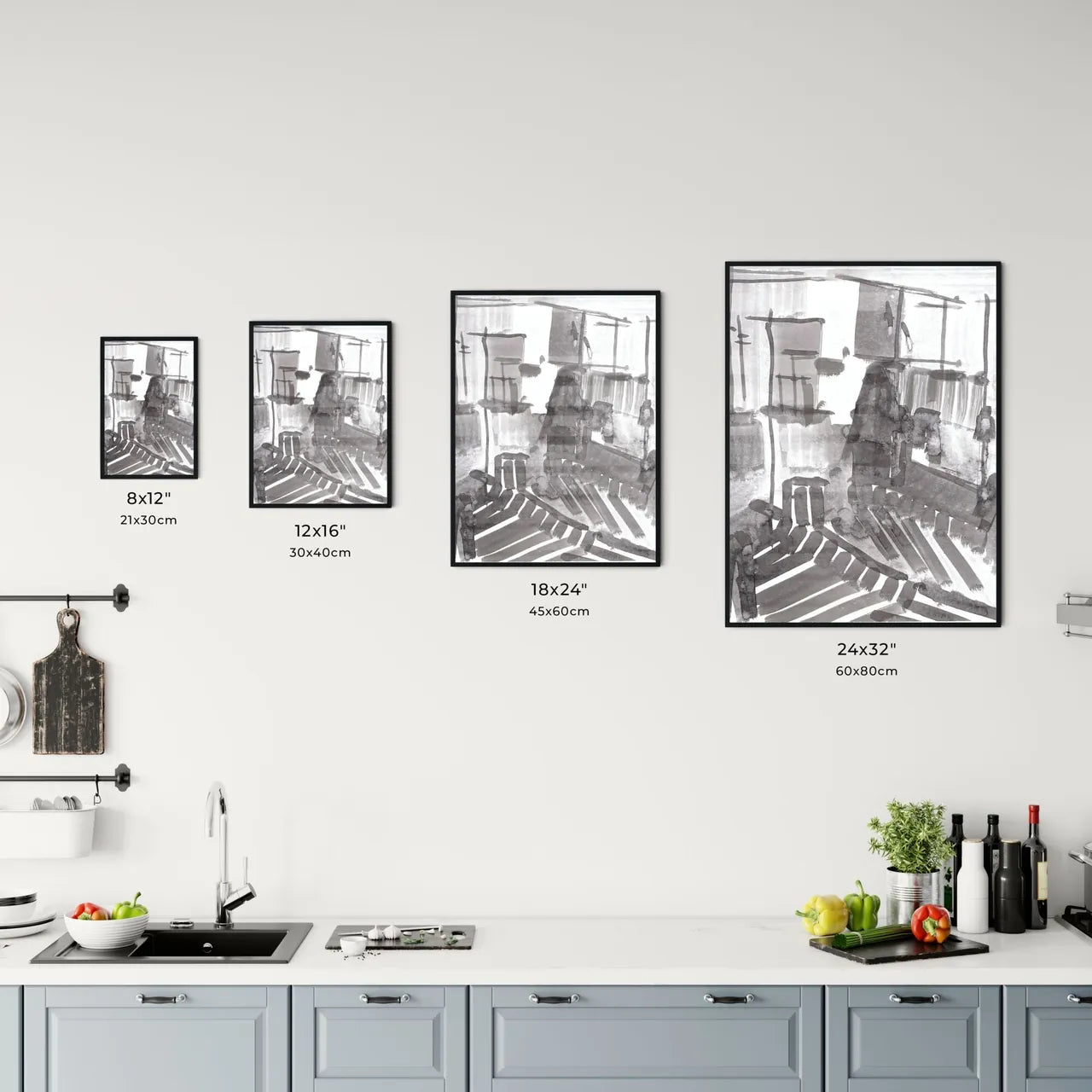 Shadows and Silhouettes: A Monochrome Urban Reverie Chart