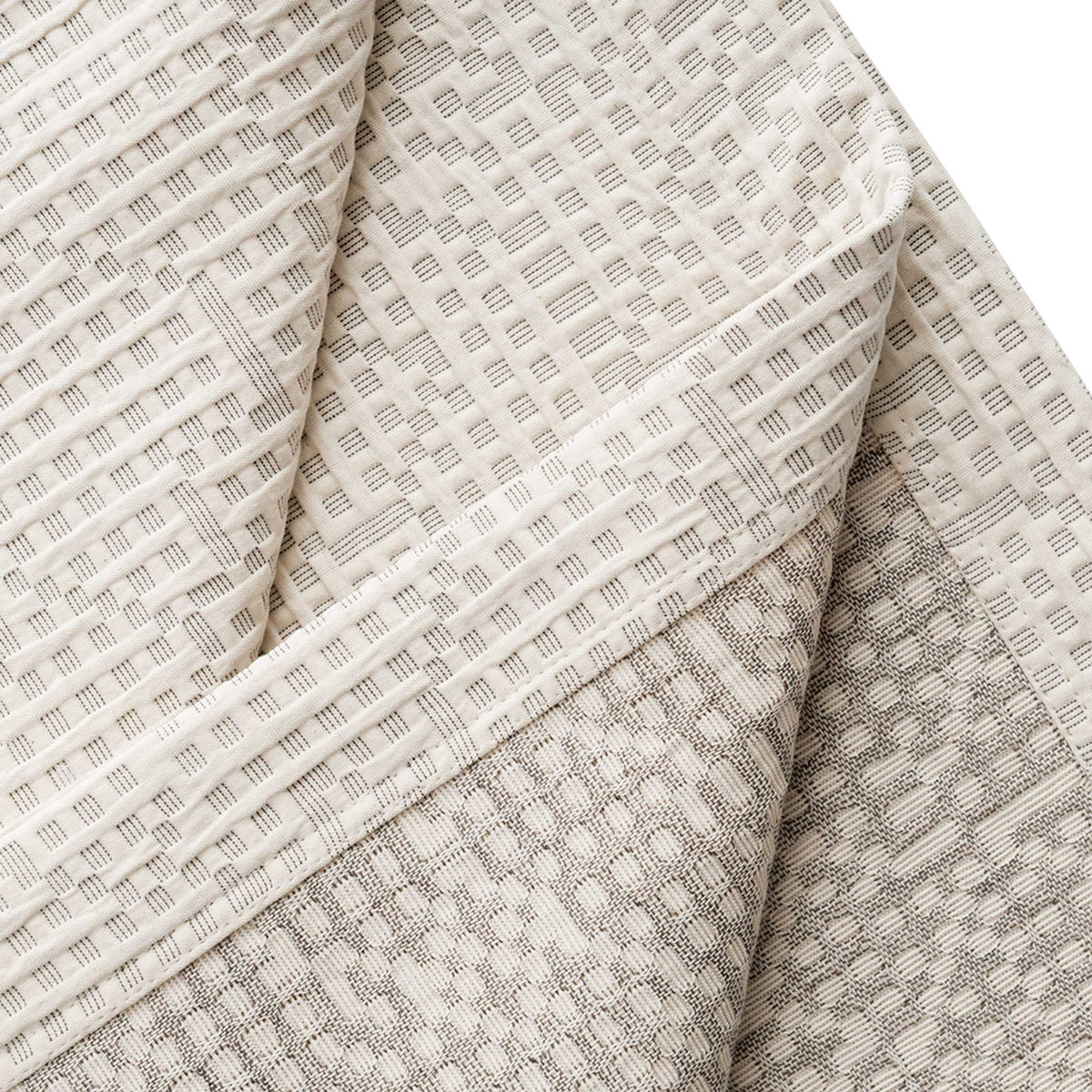 MAPPING BEDSPREAD - White BEDSPREAD - 235x245 cm - 100% Cotton | Cristian Zuzunaga