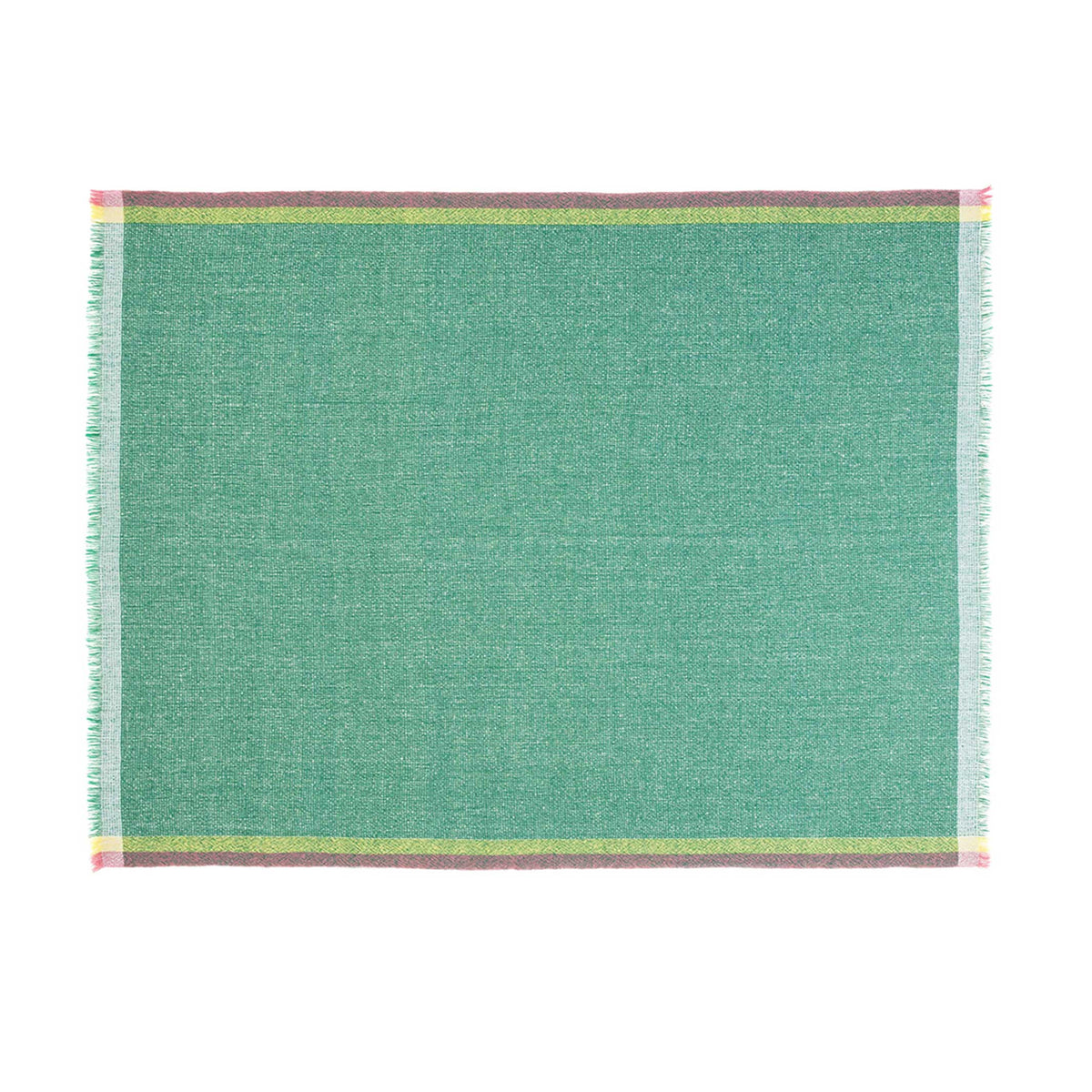 INTEGRATE THROW INTUITION | Green THROW BLANKET | 180x140 cm | 100% Merino Wool | Cristian Zuzunaga