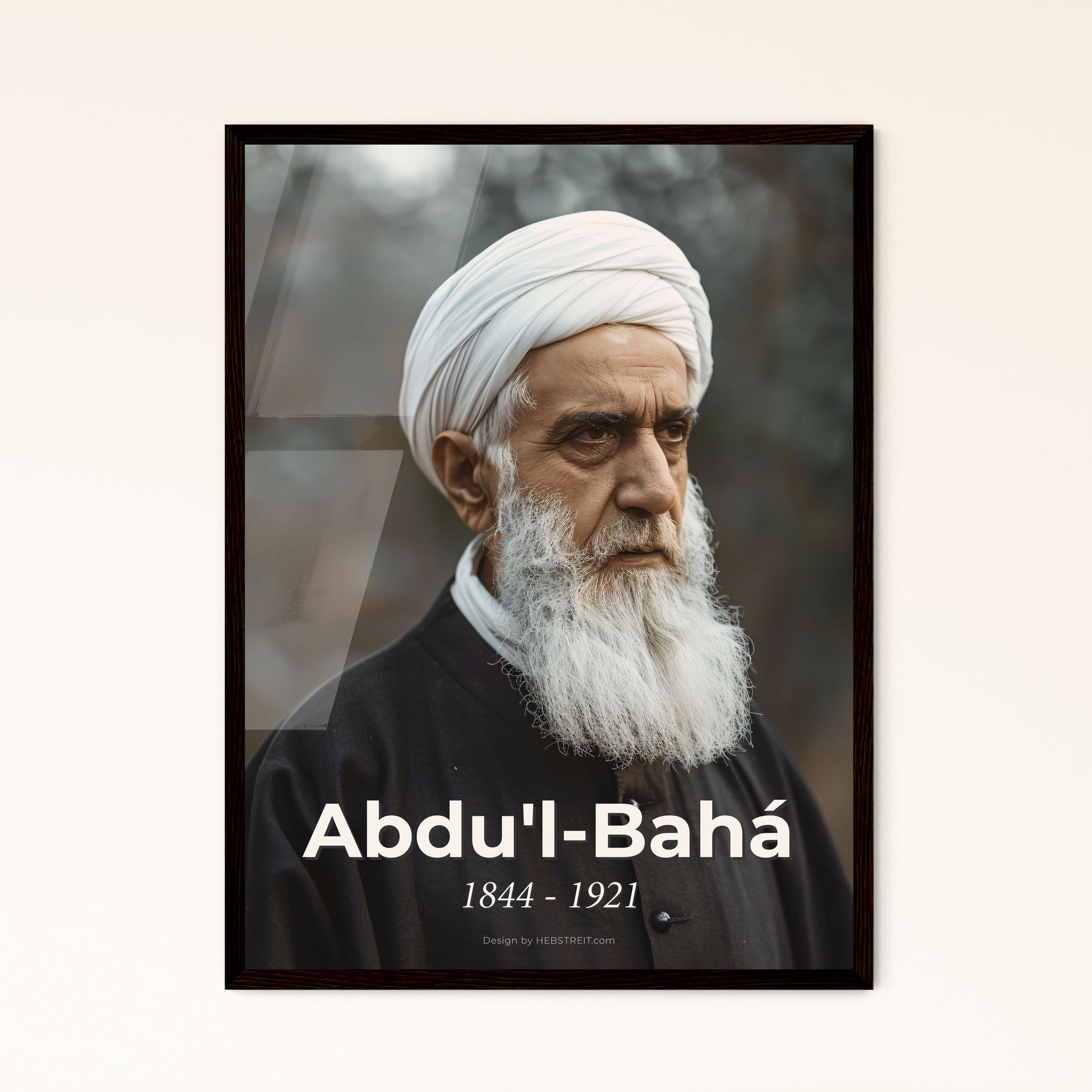 Abdul-Bahá: Iconic Portrait of the Bahá'í Leader with Flawless Cinematic Style - Perfect for Luxurious Home Decor & Thoughtful Gifts