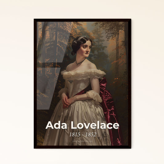 Ada Lovelace: The Pioneer of Computing - Stunning Portrait in High Contrast with Rustic Elegance for Timeless Home Decor