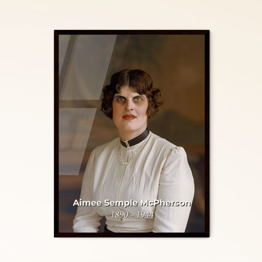 Timeless Portrait of Aimee Semple McPherson: A Monument to Faith & Innovation in Evangelism | Stunning Art for Home Decor