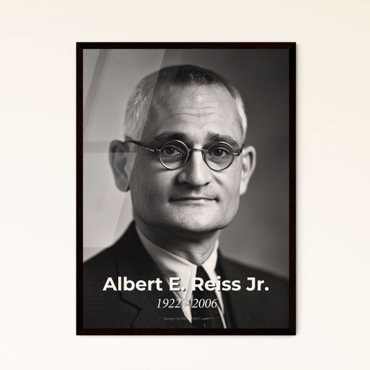 Elegant Portrait of Albert E. Reiss Jr. 1922-2006: Iconic American Sociologist & Criminologist - Stunning Art for Home Decor