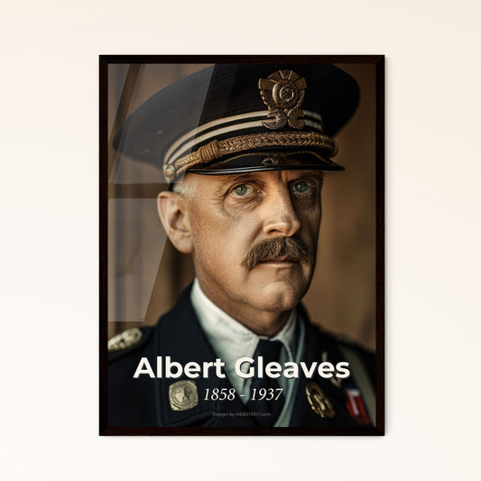Stunning Portrait of Admiral Albert Gleaves (1858-1937) | Cinematic Elegance in Monochrome | Perfect for Home Decor & Gifting