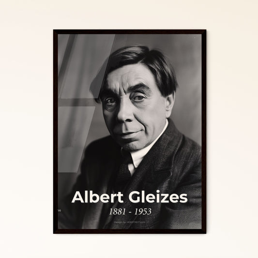 Exquisite Ultrarealistic Portrait of Albert Gleizes: Master of Cubism, Timeless Art Print - Perfect for Home Decor or Gifting