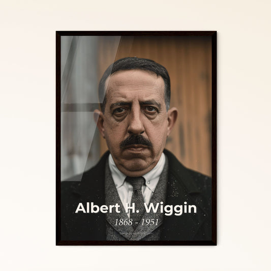 Albert H. Wiggin: Iconic American Banker & Chase National Bank Chairman - Stunning Cinematic Print for Timeless Home Decor