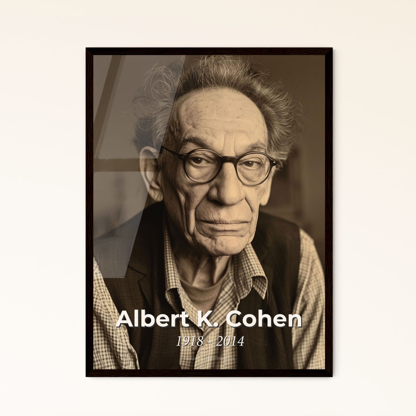 Albert K. Cohen: Visionary American Criminologist & Pioneer of Subcultural Theory - Stunning Cinematic Portrait Print