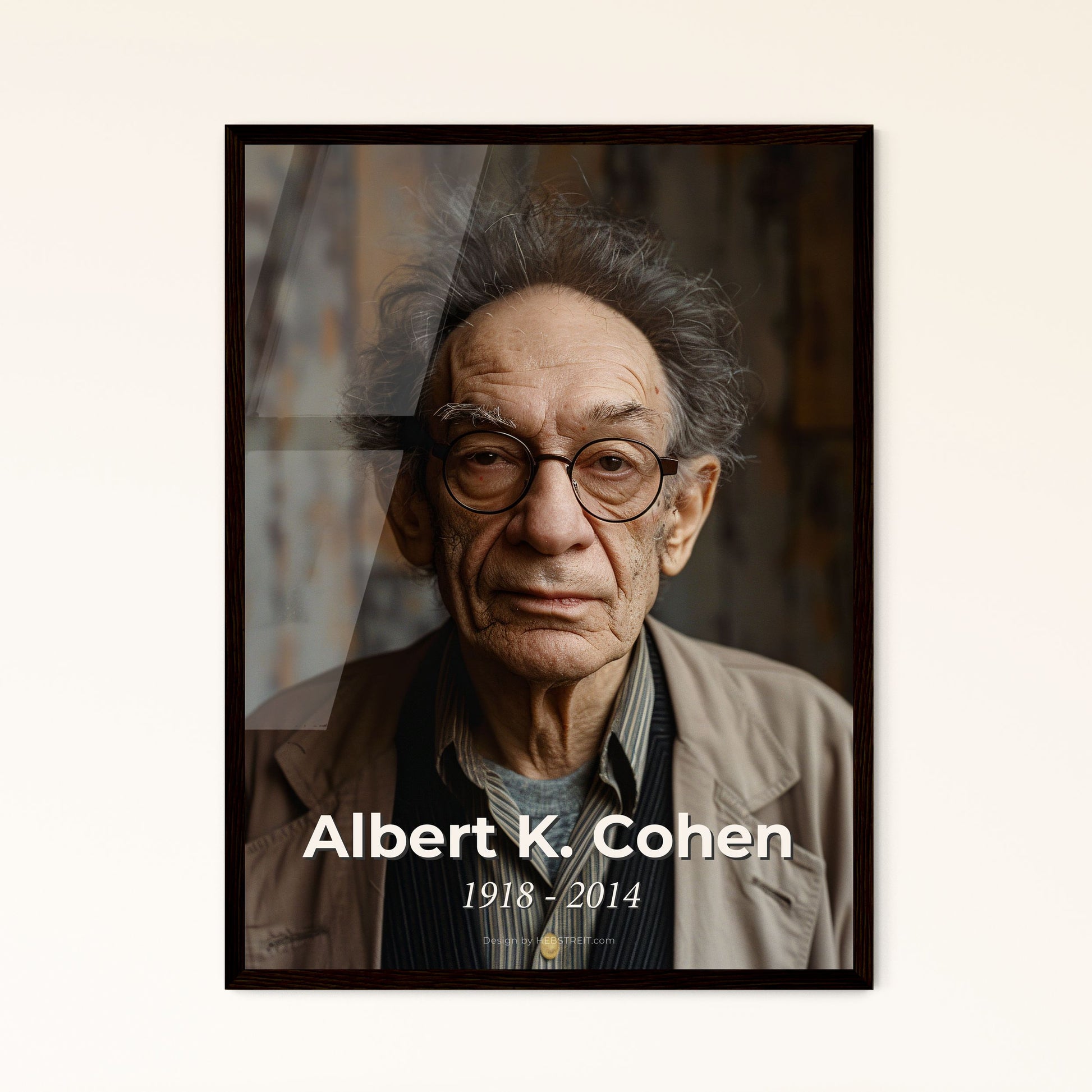 Albert K. Cohen Portrait: Celebrating the Legacy of an American Criminologist - Premium Art Print for Home Décor & Gifting