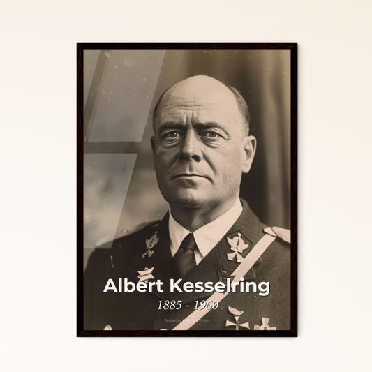 Albert Kesselring: Iconic WWII German Field Marshal - Authentic Cinematic Portrait Print for Elegant Home Decor