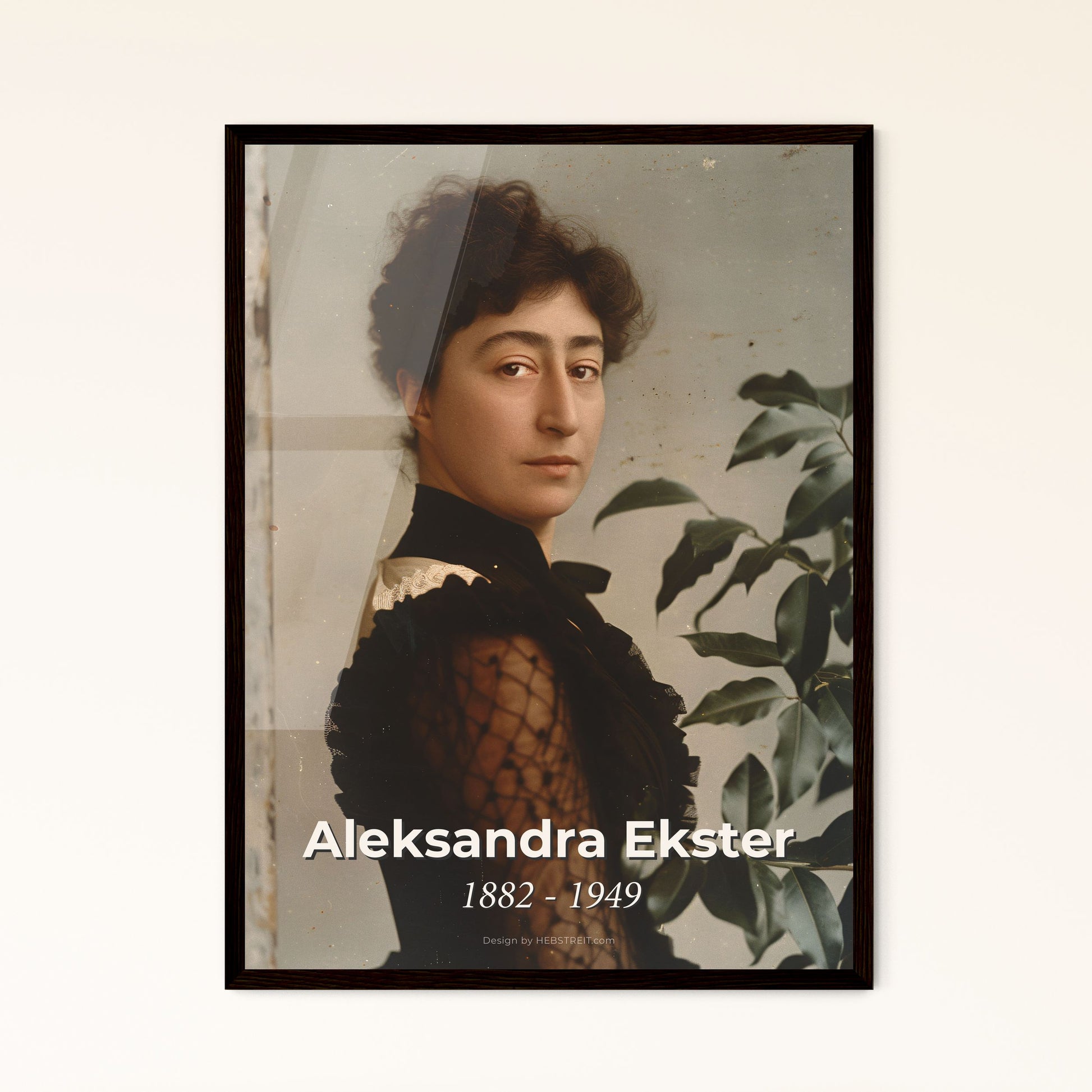 Stunning Portrait of Aleksandra Ekster: Icon of Russian Avant-Garde - Ultrarealistic Art Print for Stylish Home Decor