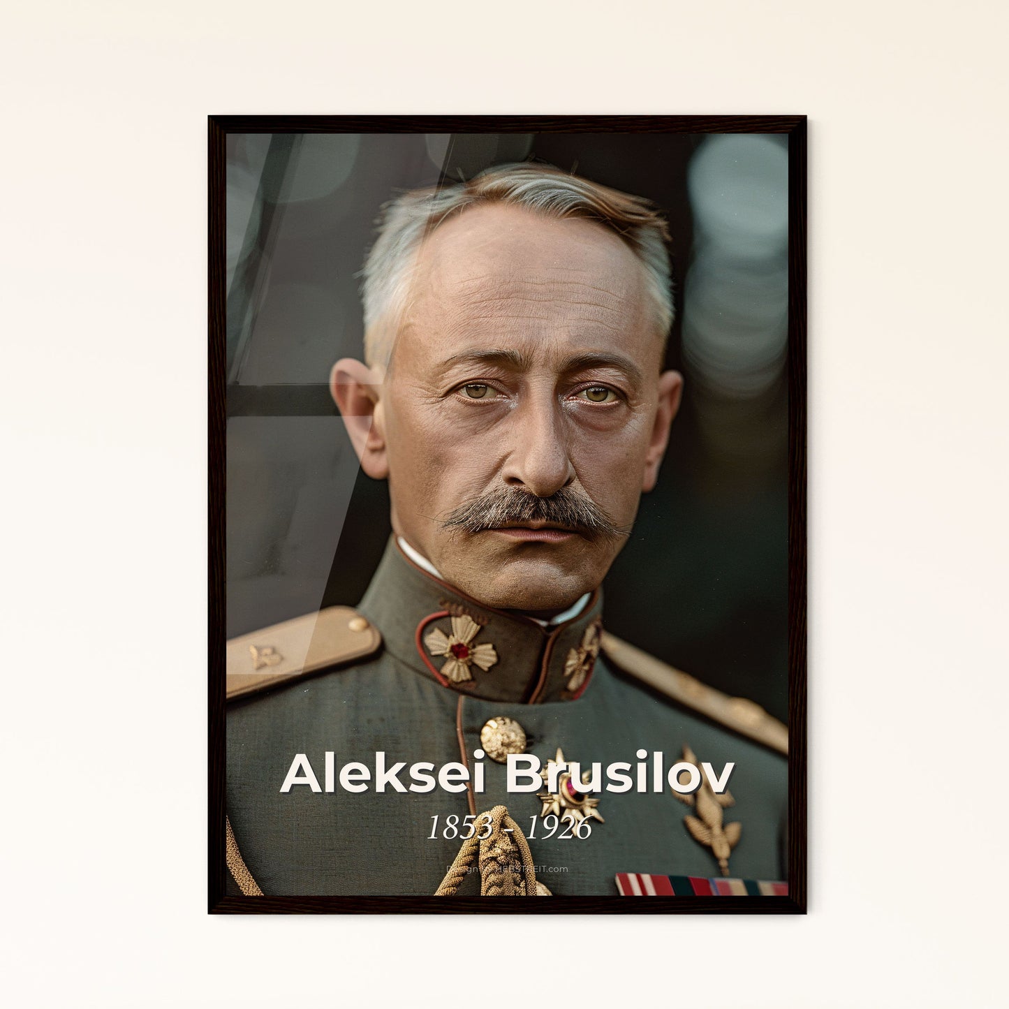 Brusilov's Legacy: Stunning Portrait of Russian General Aleksei Brusilov | Vintage-Inspired Art Print for Timeless Home Decor