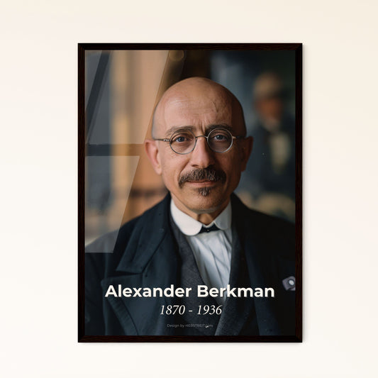 Authentic Portrait of Alexander Berkman (1870-1936): Revolutionary Anarchist & Emma Goldman's Partner - High-Quality Art Print