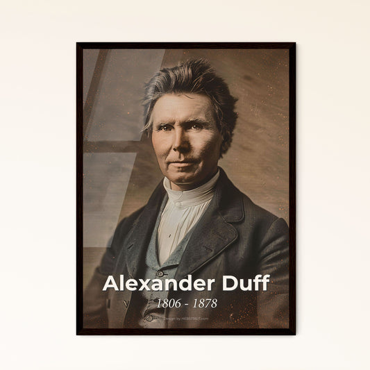 Elegant Portrait of Alexander Duff (1806-1878) - Pioneering Scottish Missionary & Educator in India | Premium Art Print Options