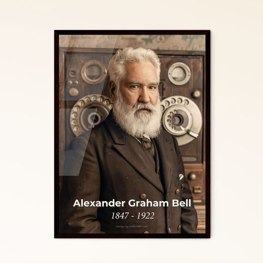 Timeless Tribute: Vintage Bell Portrait - Iconic Scottish-American Inventor of the Telephone – Premium Art for Your Space